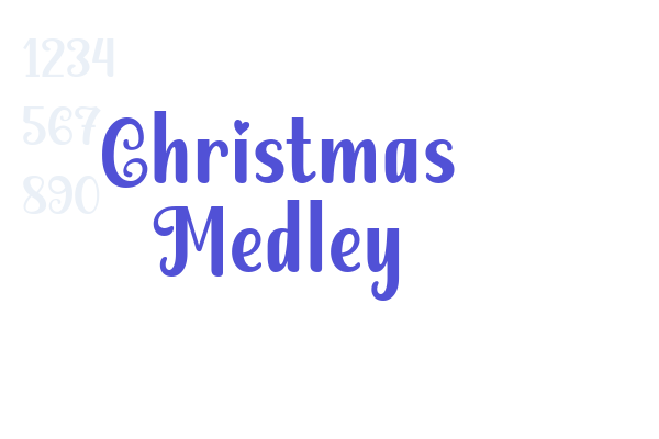 Christmas Medley font