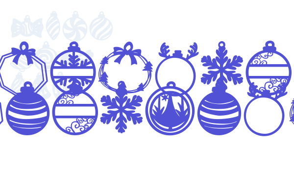 Christmas Ornaments font