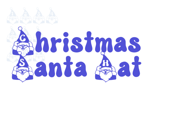 Christmas Santa Hat font