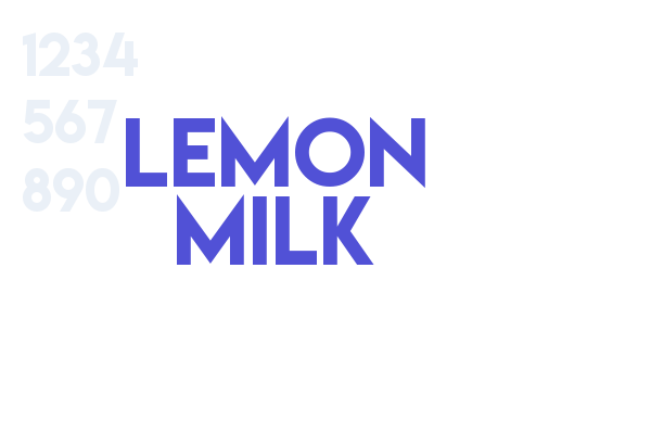 Lemon Milk font download