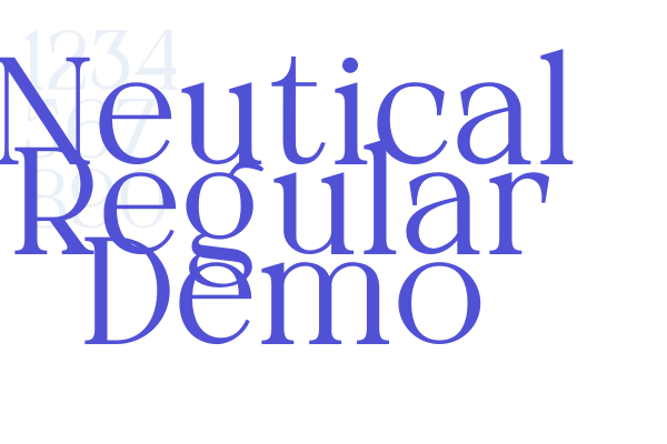 Neutical Regular Demo font