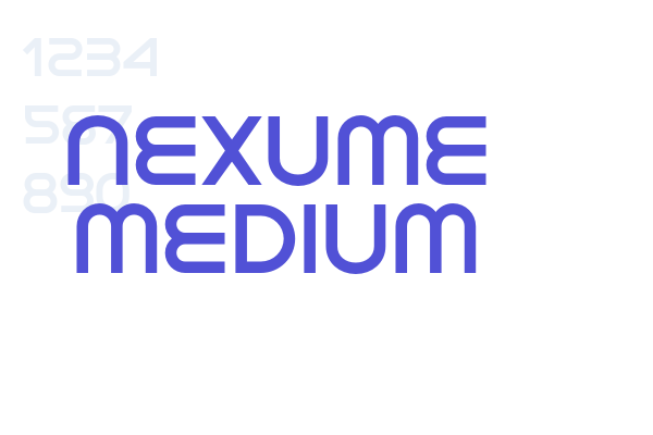 Nexume Medium font