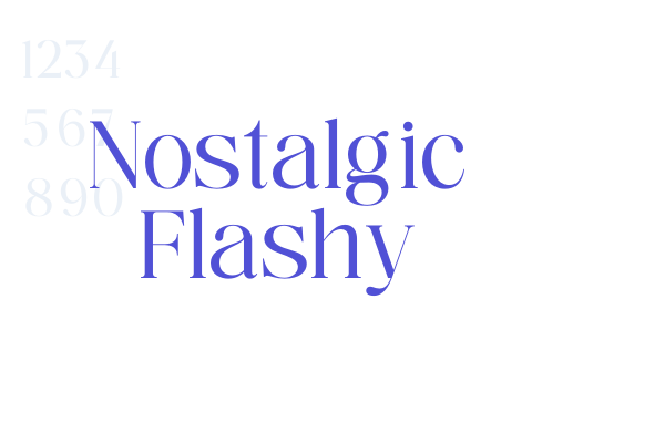 Nostalgic Flashy font