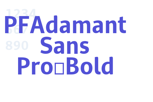 PFAdamant Sans Pro-Bold font