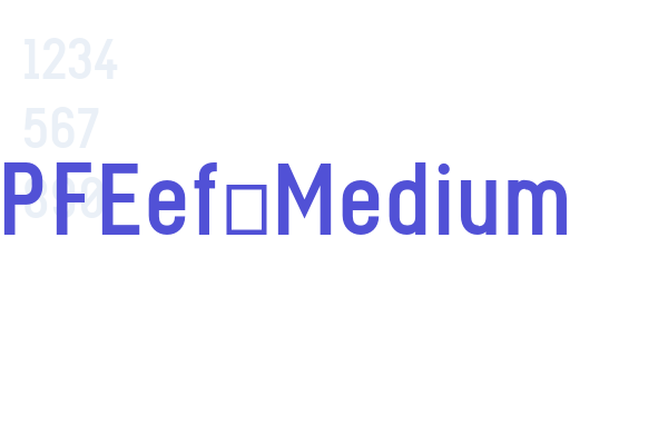 PFEef-Medium font