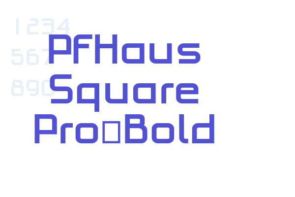 PFHaus Square Pro-Bold font