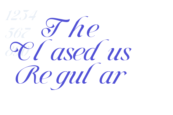 The Clasedus Regular font