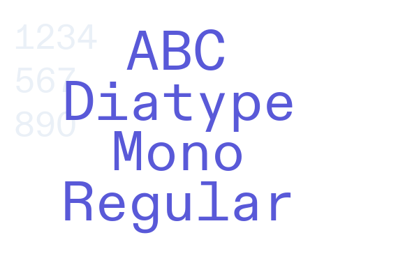 ABC Diatype Mono Regular