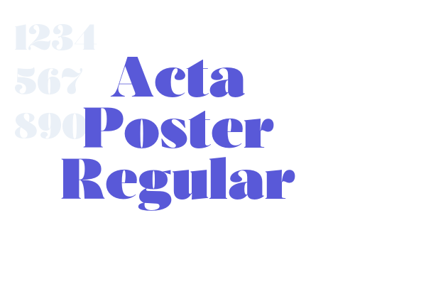 Acta Poster Regular