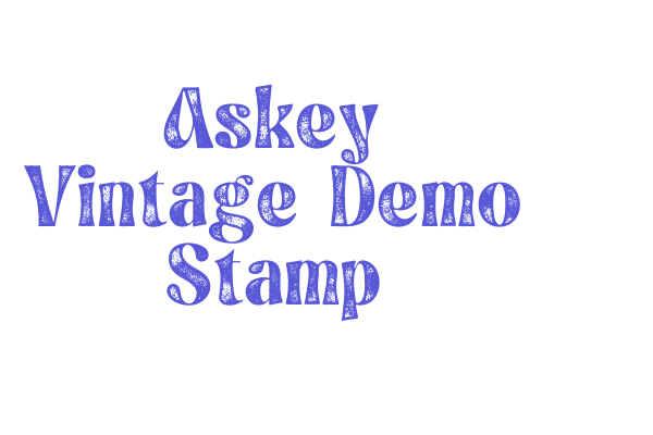 Askey Vintage Demo Stamp