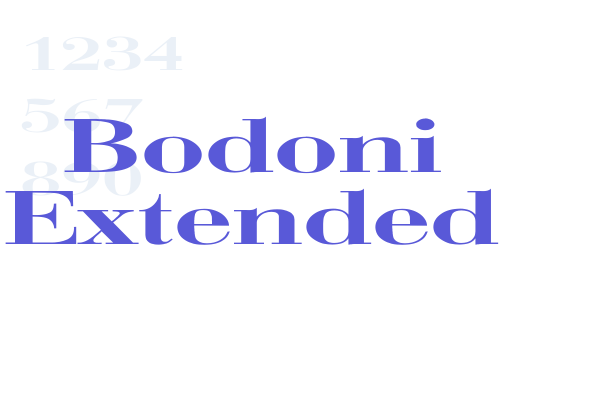 Bodoni Extended