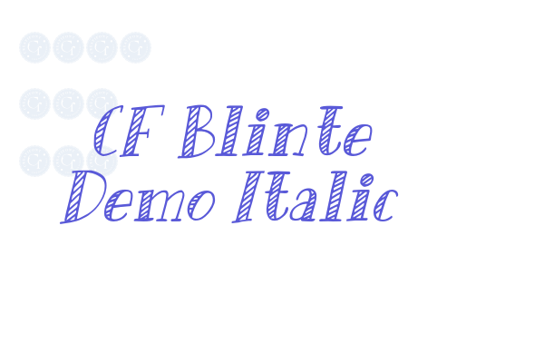 CF Blinte Demo Italic