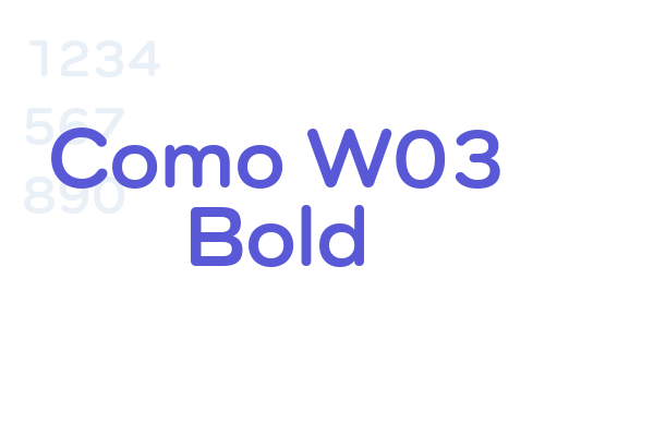 Como W03 Bold