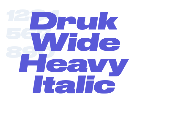 Druk Wide Heavy Italic