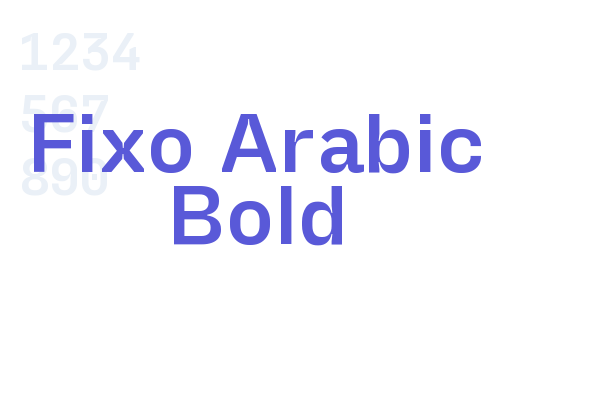 Fixo Arabic Bold