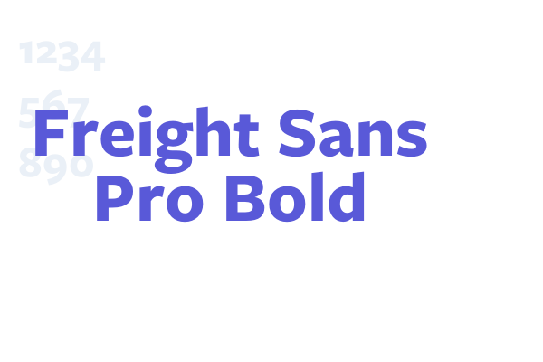 Freight Sans Pro Bold