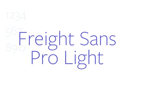 Freight Sans Pro Light