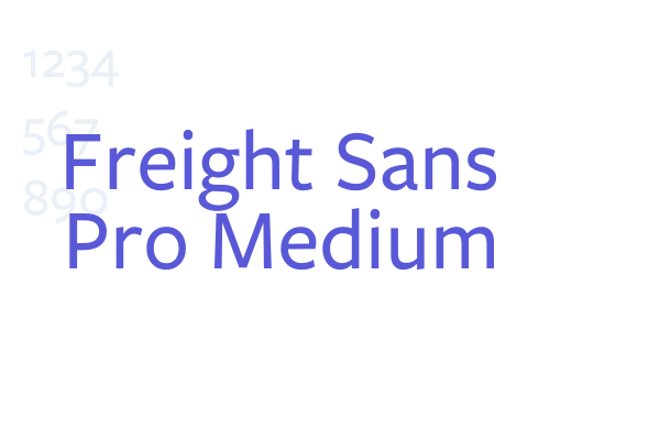 Freight Sans Pro Medium