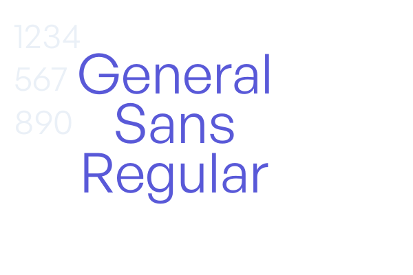 General Sans Regular