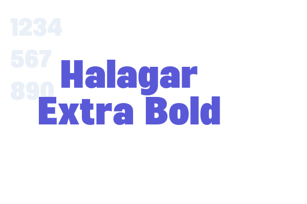 Halagar Extra Bold