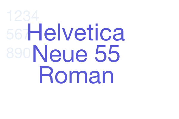 Helvetica Neue 55 Roman