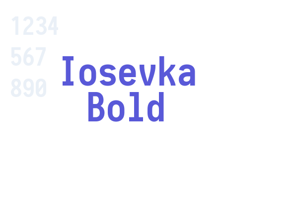 Iosevka Bold