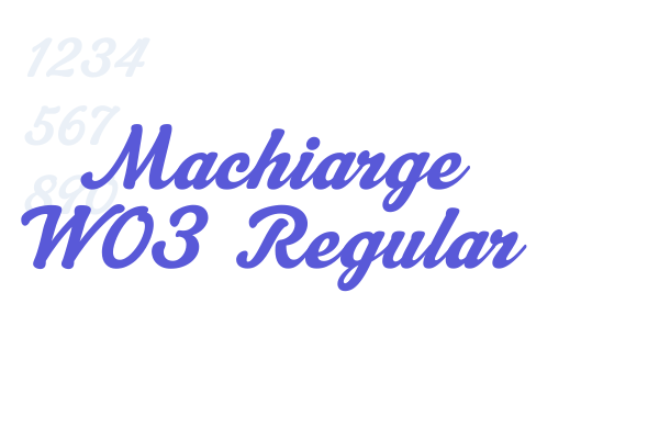 Machiarge W03 Regular