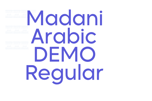 Madani Arabic DEMO Regular