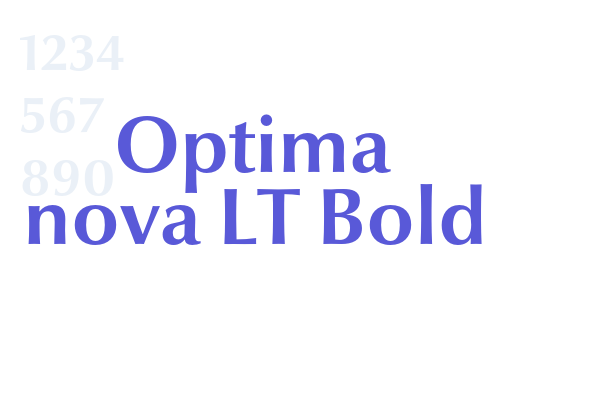 Optima nova LT Bold