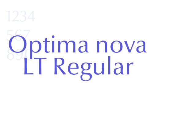 Optima nova LT Regular