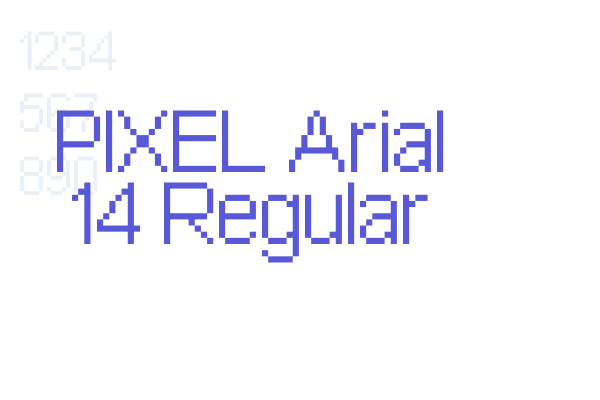 PIXEL Arial 14 Regular