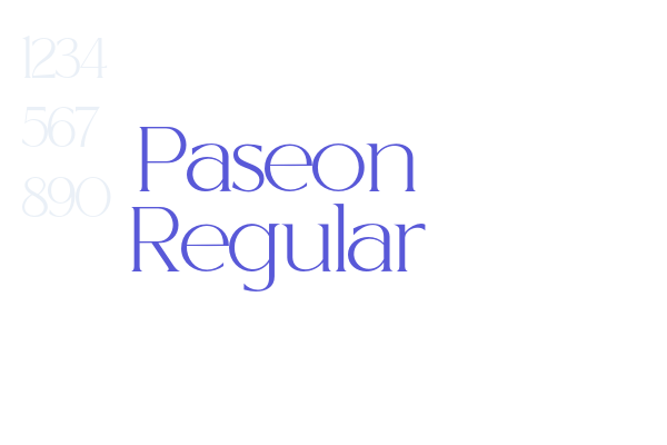 Paseon Regular