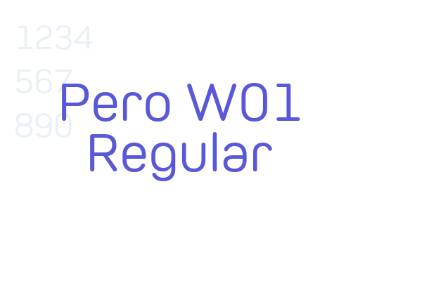 Pero W01 Regular