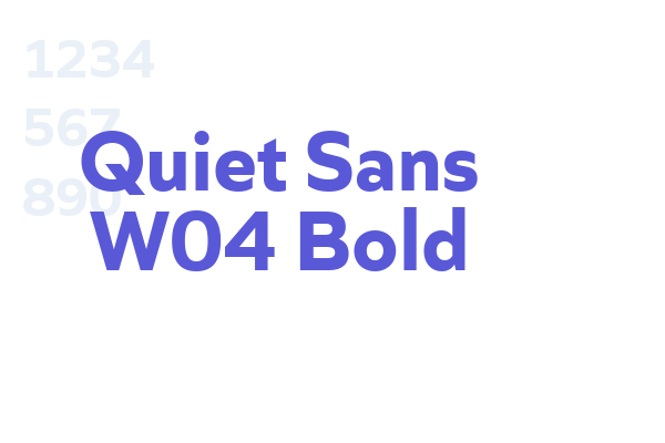 Quiet Sans W04 Bold