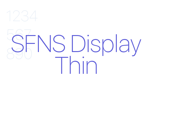 SFNS Display Thin