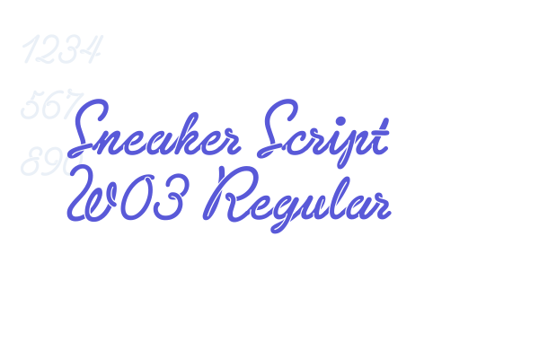 Sneaker Script W03 Regular