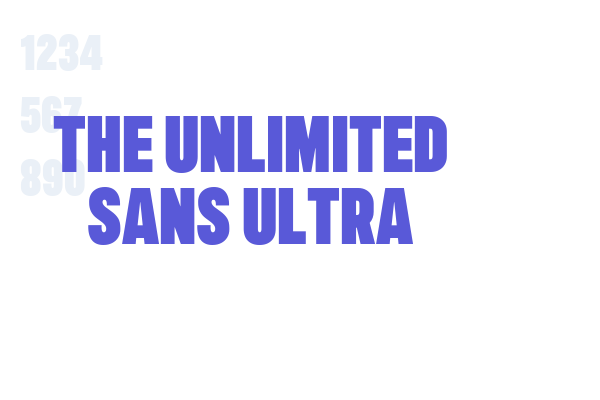 The Unlimited Sans Ultra