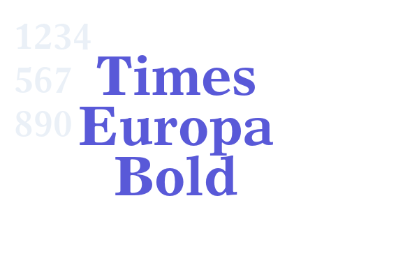 Times Europa Bold