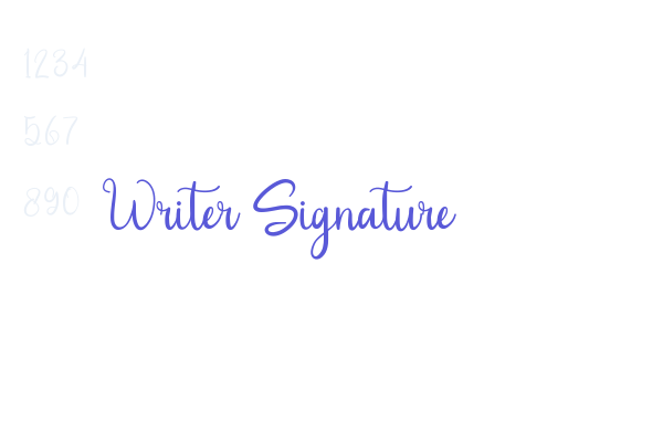 Writer Signature