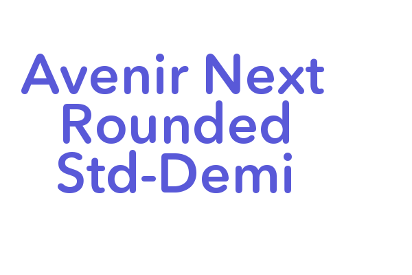 Avenir Next Rounded Std Demi Font Free Download Now