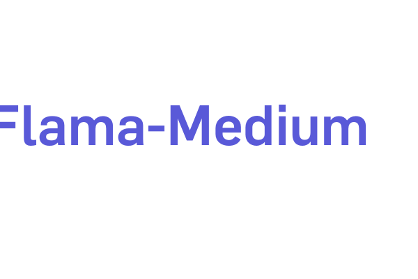 Flama Medium Font Free Download Now