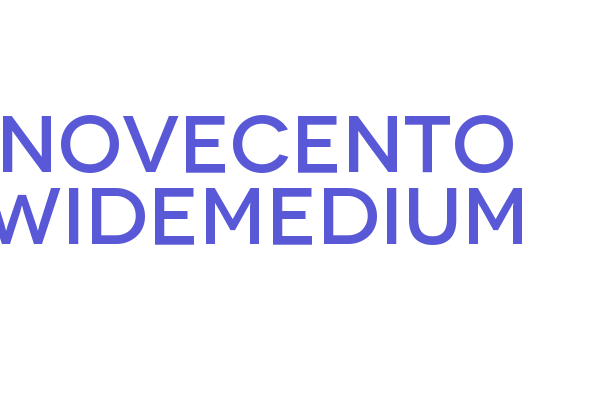 Novecento WideMedium Font Free Download Now