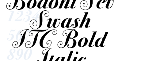 Bodoni Sev Swash ITC Bold Italic