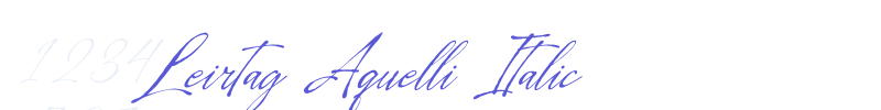 Leirtag Aquelli Italic