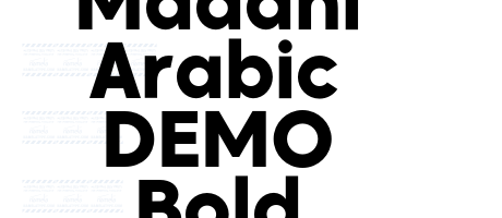 Madani Arabic DEMO Bold