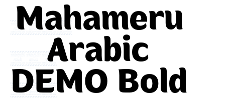 Mahameru Arabic DEMO Bold