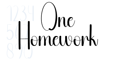 One Homework