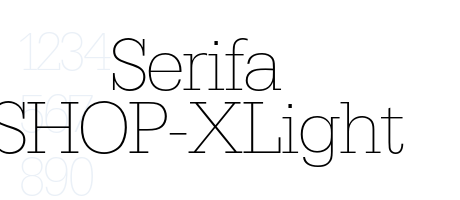 Serifa SHOP-XLight