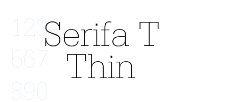 Serifa T Thin