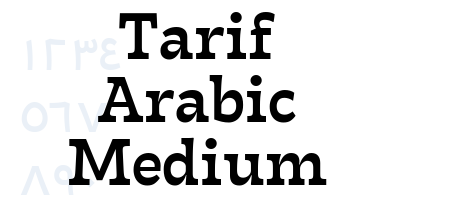 Tarif Arabic Medium